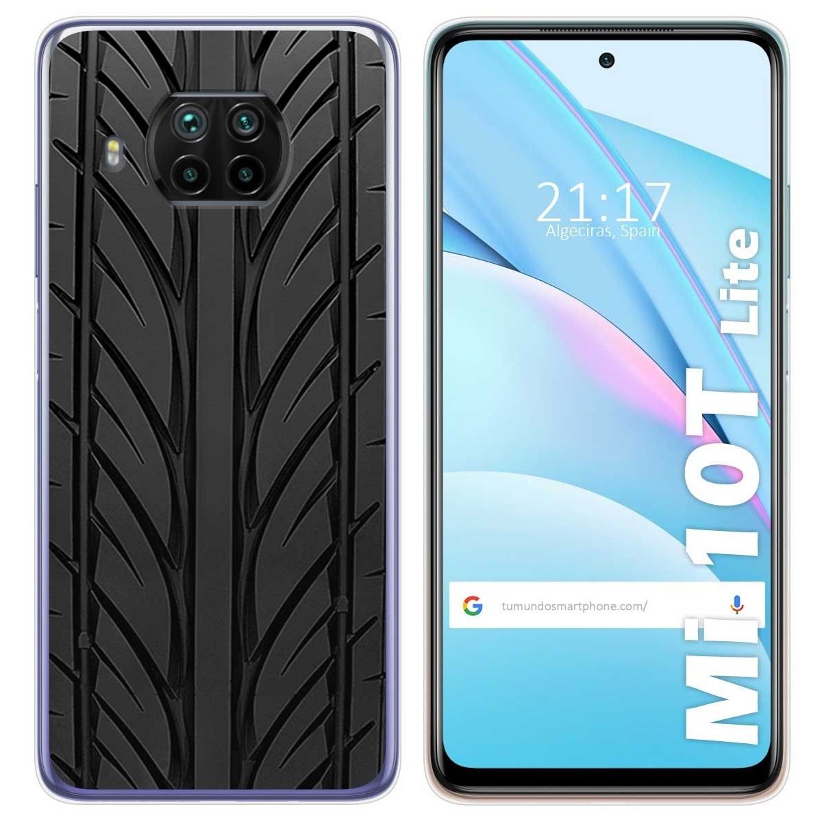 Funda Gel Tpu para Xiaomi Mi 10T Lite diseño Neumatico Dibujos