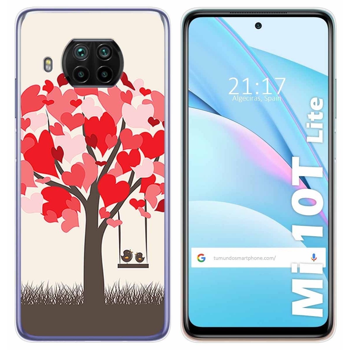 Funda Gel Tpu para Xiaomi Mi 10T Lite diseño Pajaritos Dibujos