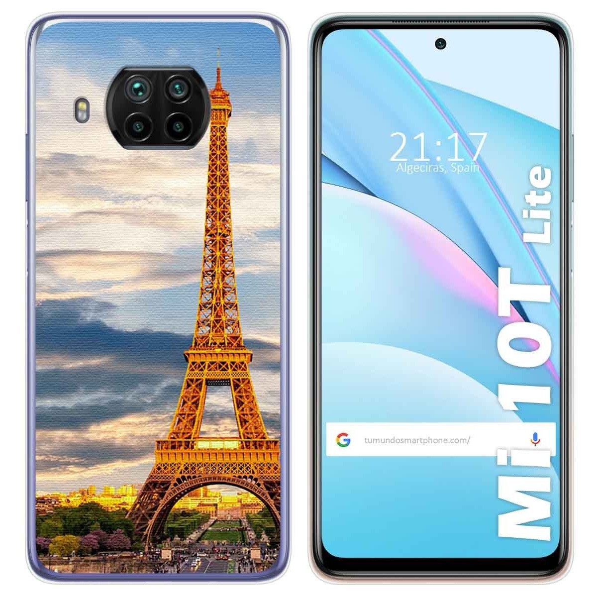 Funda Gel Tpu para Xiaomi Mi 10T Lite diseño Paris Dibujos