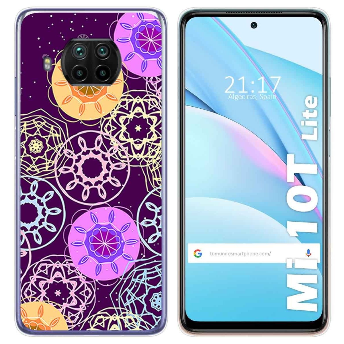 Funda Gel Tpu para Xiaomi Mi 10T Lite diseño Radial Dibujos