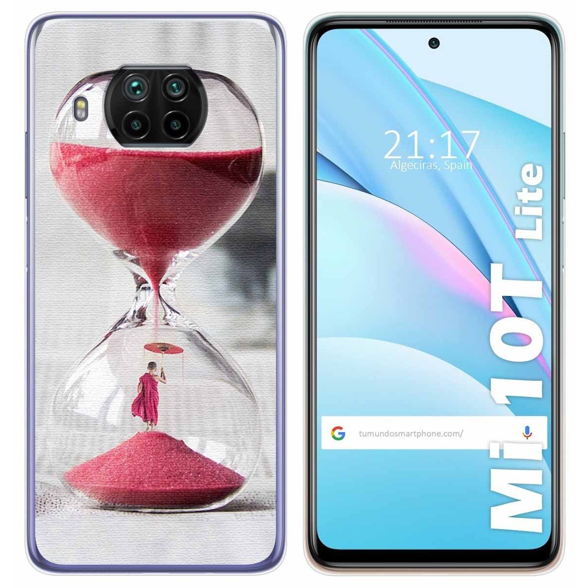Funda Gel Tpu para Xiaomi Mi 10T Lite diseño Reloj Dibujos