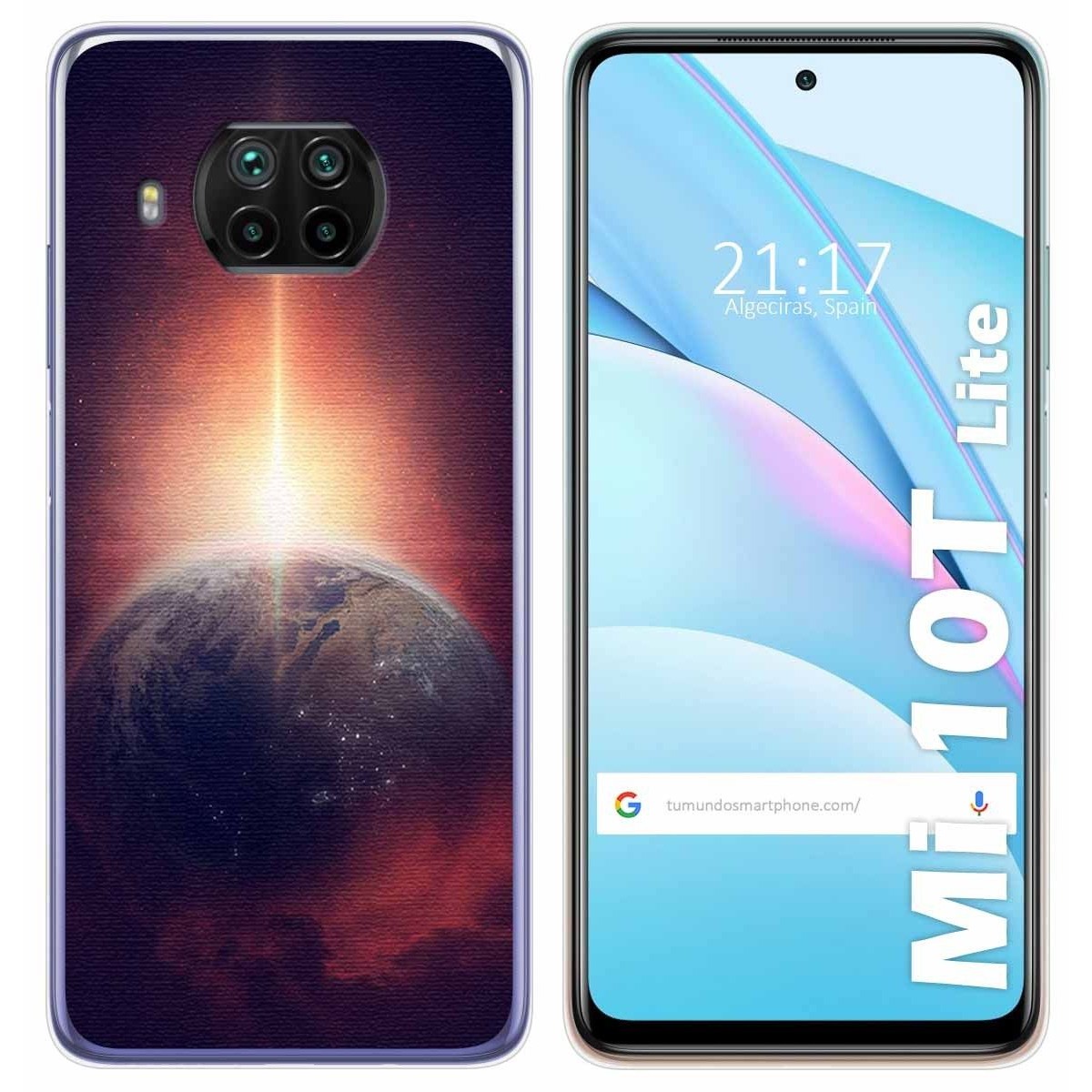 Funda Gel Tpu para Xiaomi Mi 10T Lite diseño Tierra Dibujos