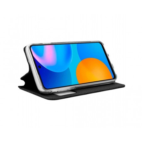Funda Libro Soporte con Ventana para Huawei P Smart 2021 Color Negra