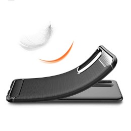 Funda Gel Tpu Tipo Carbon Negra para Huawei P Smart 2021 2