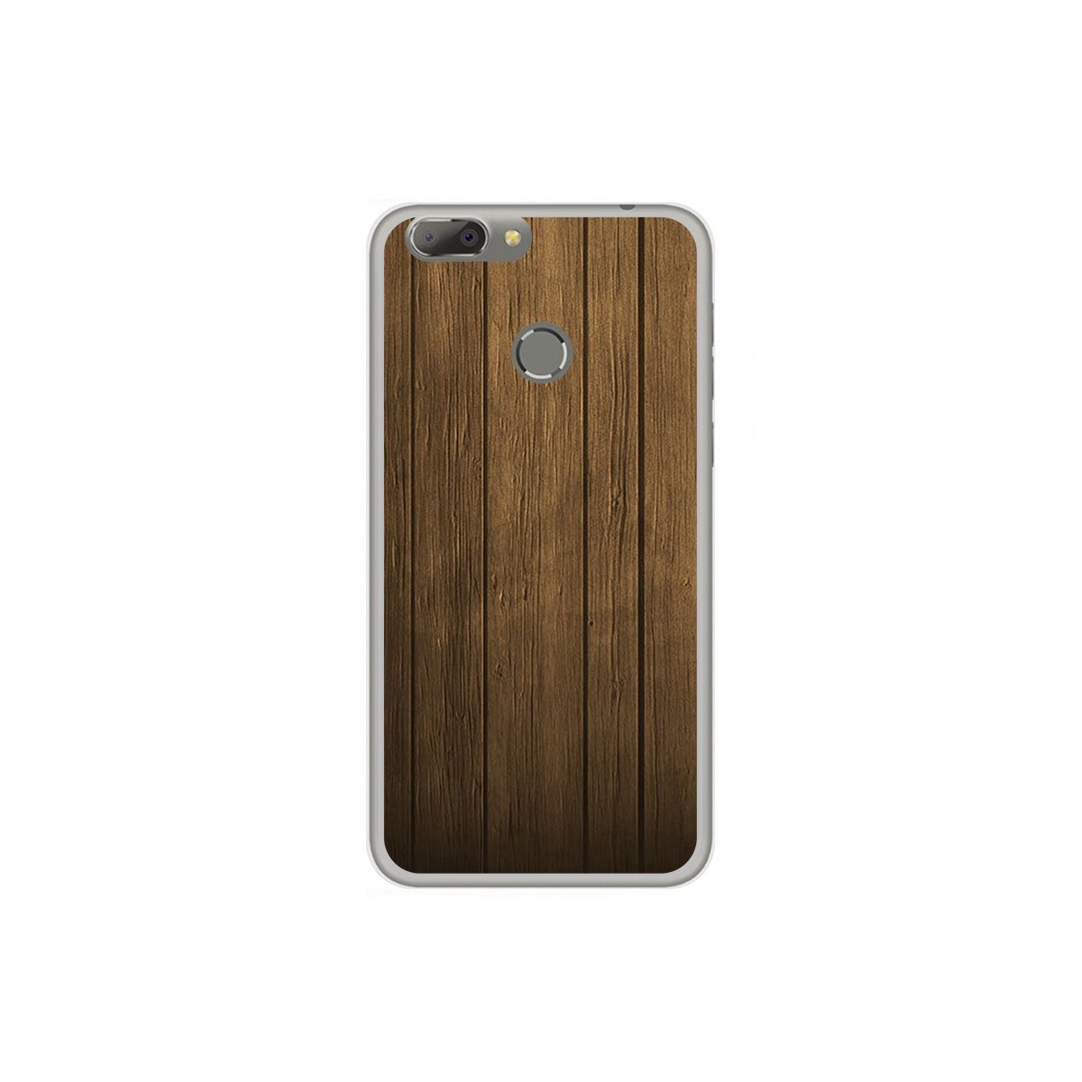 Funda Gel Tpu para Oukitel U20 Plus Diseño Madera Dibujos