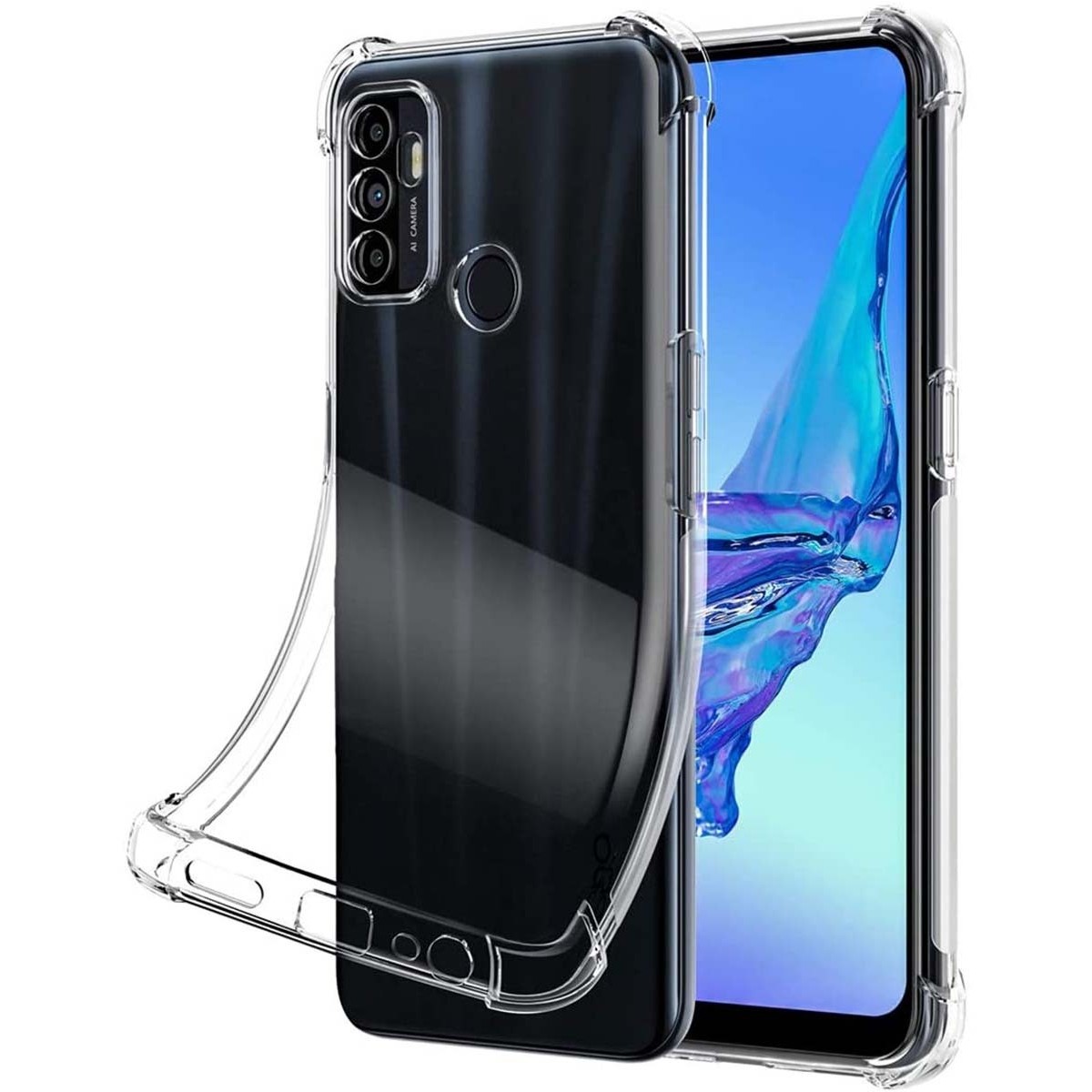 Funda Gel Tpu Anti-Shock Transparente para Oppo A53 / A53s