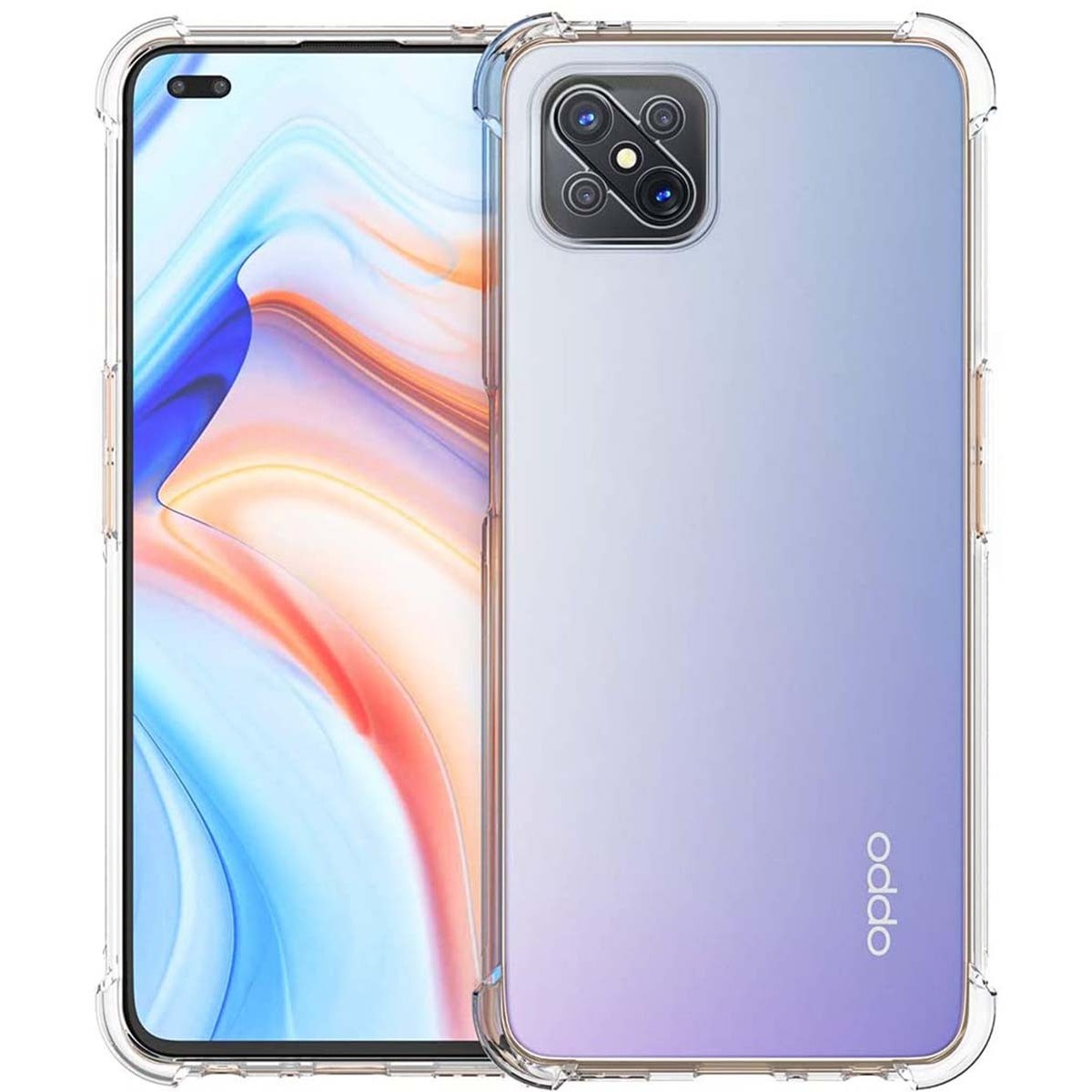 Funda Gel Tpu Anti-Shock Transparente para Oppo Reno 4Z 5G