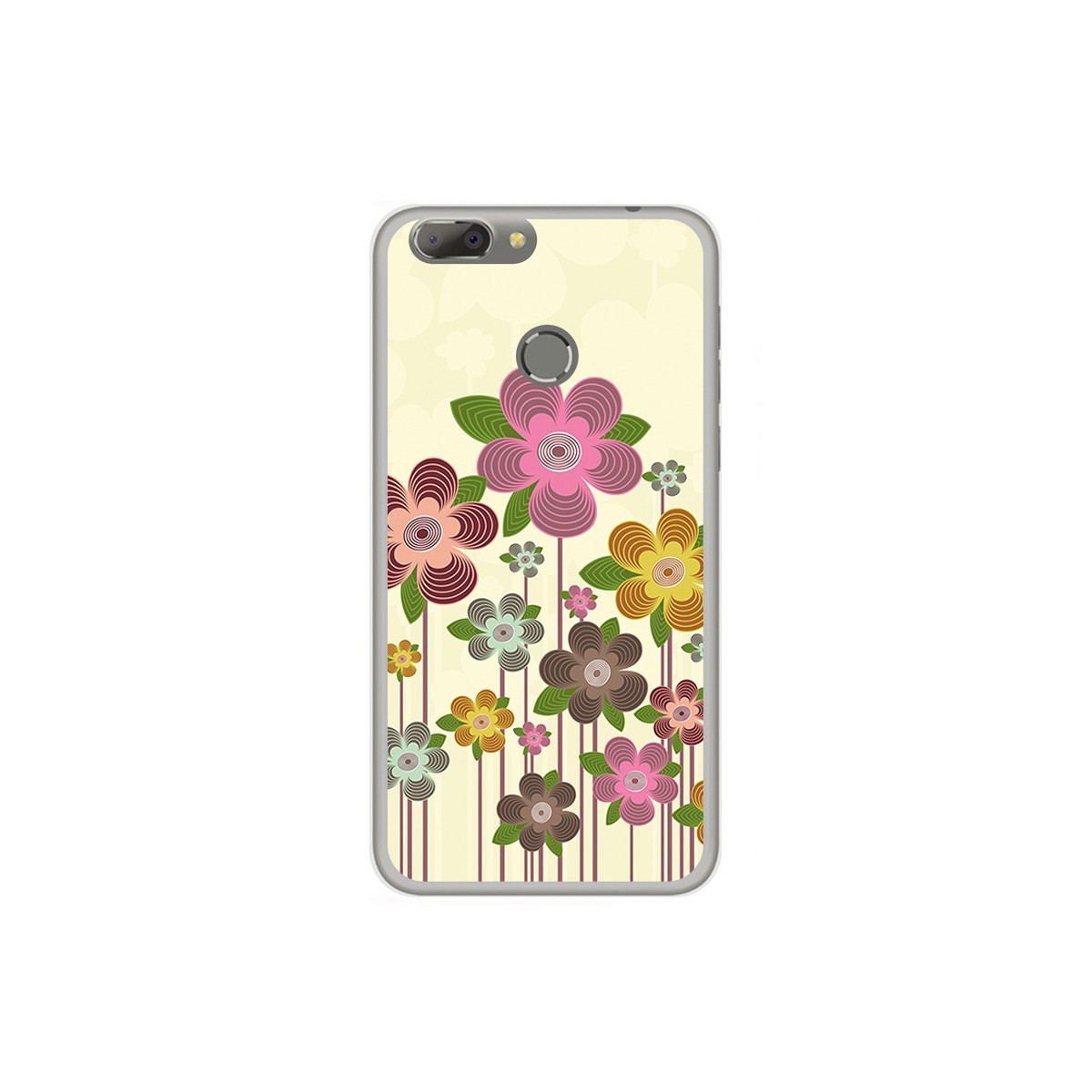 Funda Gel Tpu para Oukitel U20 Plus Diseño Primavera En Flor  Dibujos