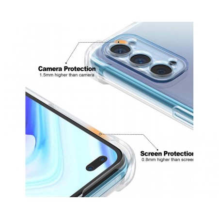 Funda Gel Tpu Anti-Shock Transparente para Oppo Reno 4 5G