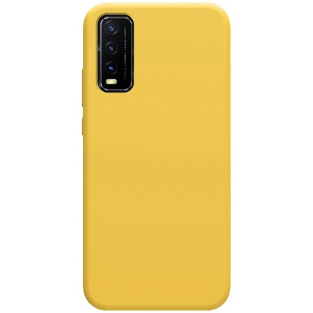 Funda Silicona Líquida Ultra Suave para Vivo Y20s / Y11s color Amarilla