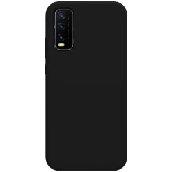 Funda Silicona Líquida Ultra Suave para Vivo Y20s / Y11s color Negra 2