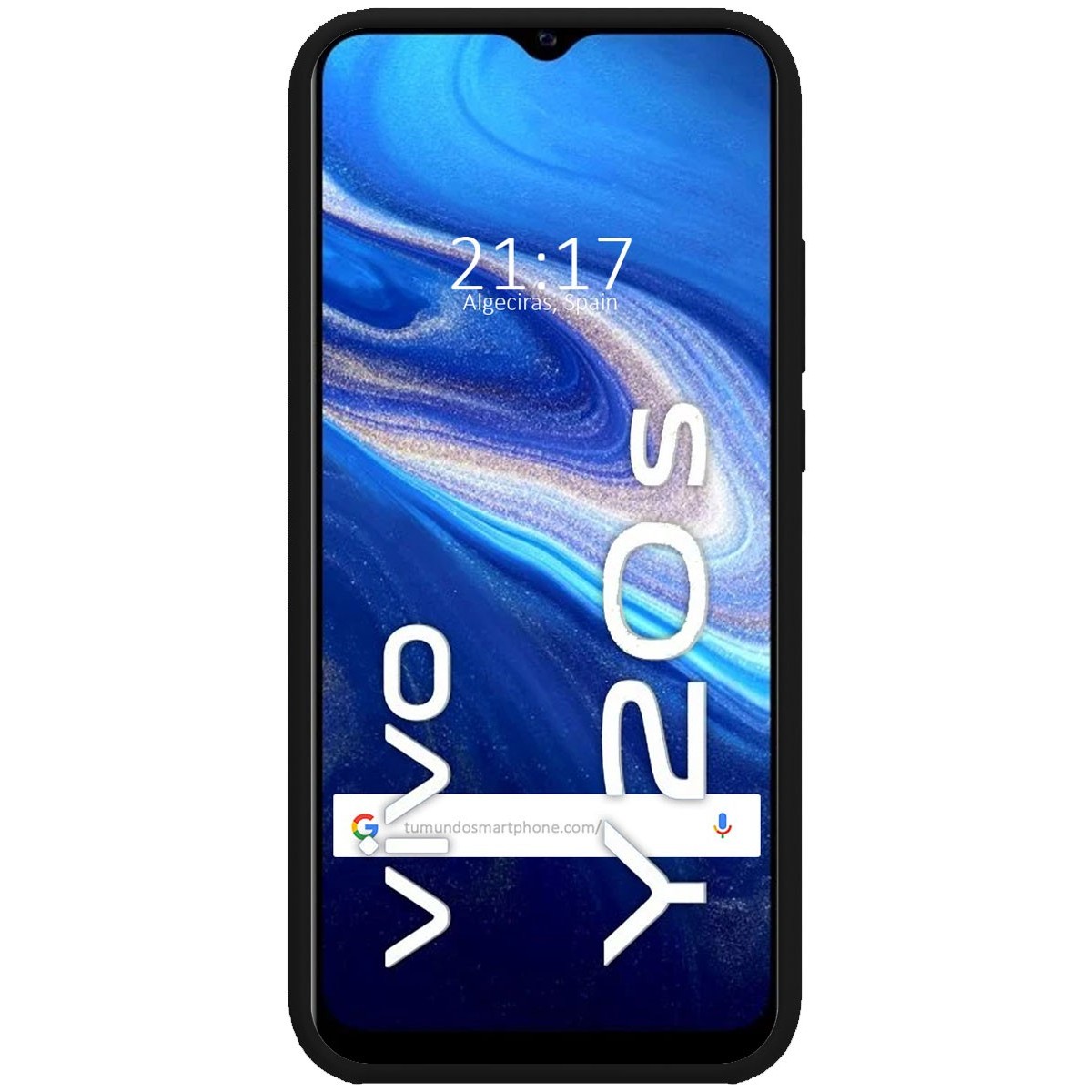 Funda Silicona Líquida Ultra Suave para Vivo Y20s / Y11s color Negra