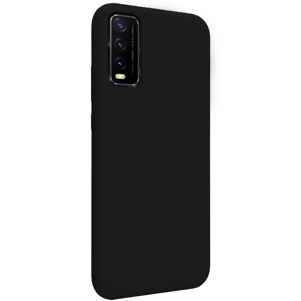 Funda Silicona Líquida Ultra Suave para Vivo Y20s / Y11s color Negra