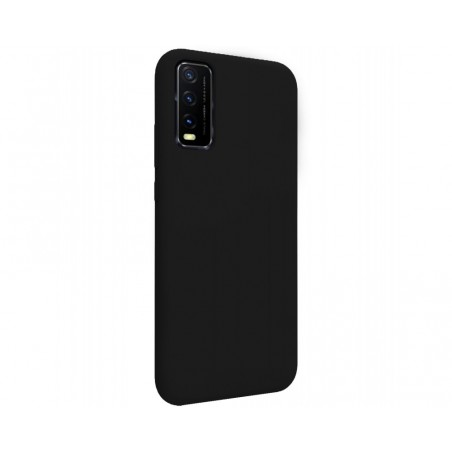 Funda Silicona Líquida Ultra Suave para Vivo Y20s / Y11s color Negra