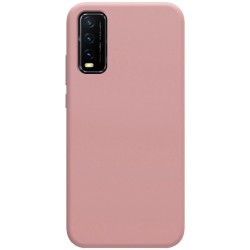 Funda Silicona Líquida Ultra Suave para Vivo Y20s / Y11s color Rosa 2