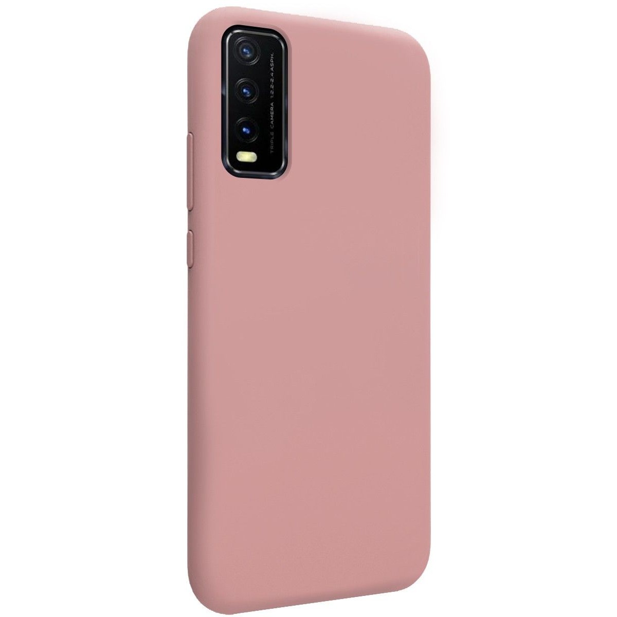 Funda Silicona Líquida Ultra Suave para Vivo Y20s / Y11s color Rosa