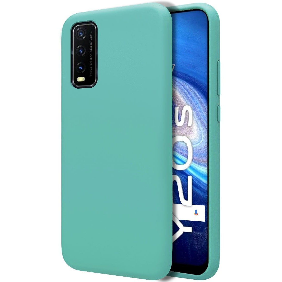 Funda Silicona Líquida Ultra Suave para Vivo Y20s / Y11s color Verde