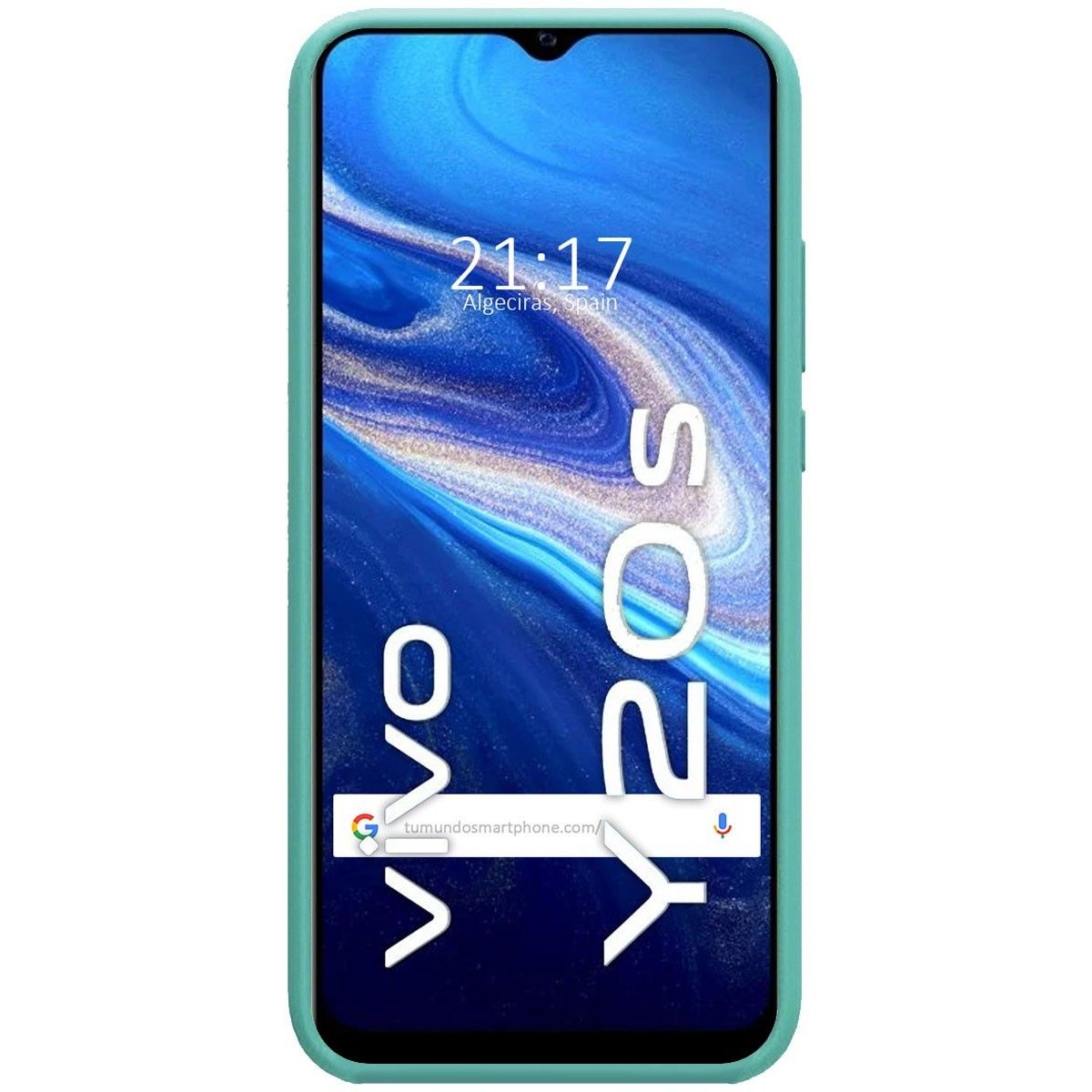 Funda Silicona Líquida Ultra Suave para Vivo Y20s / Y11s color Verde