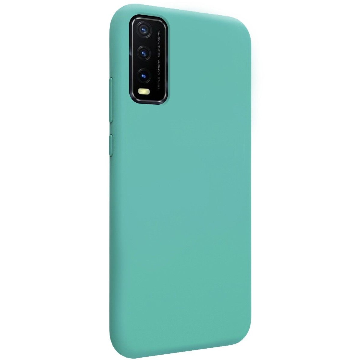 Funda Silicona Líquida Ultra Suave para Vivo Y20s / Y11s color Verde