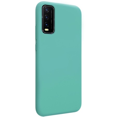 Funda Silicona Líquida Ultra Suave para Vivo Y20s / Y11s color Verde
