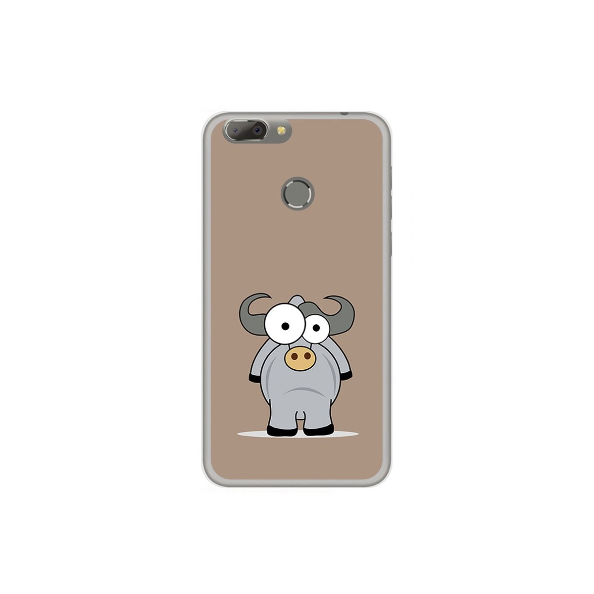 Funda Gel Tpu para Oukitel U20 Plus Diseño Toro Dibujos