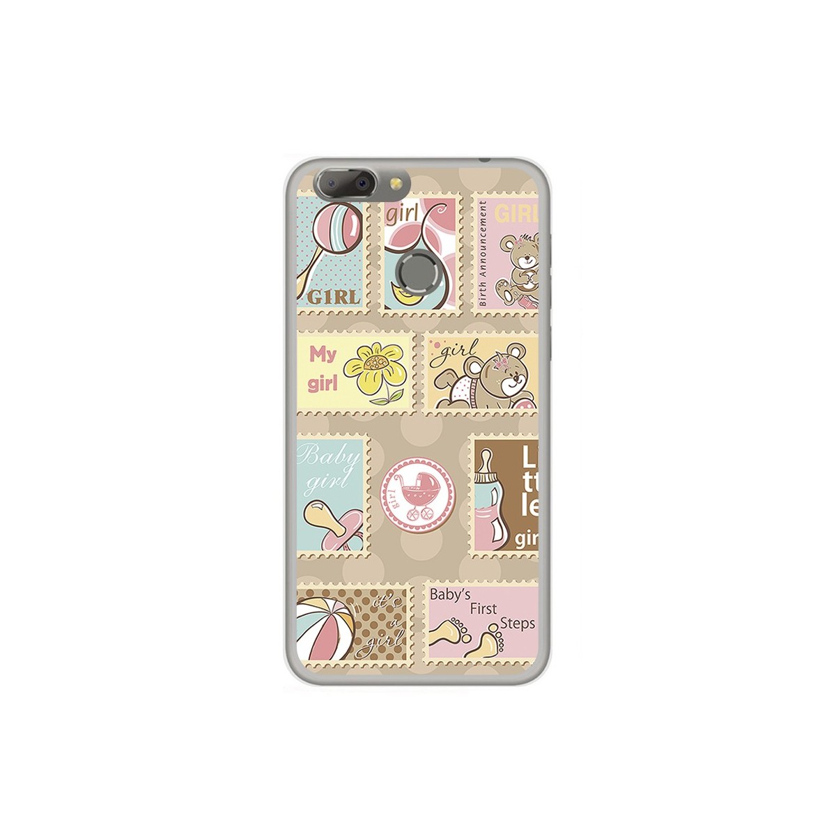 Funda Gel Tpu para Oukitel U20 Plus Diseño Sellos Dibujos