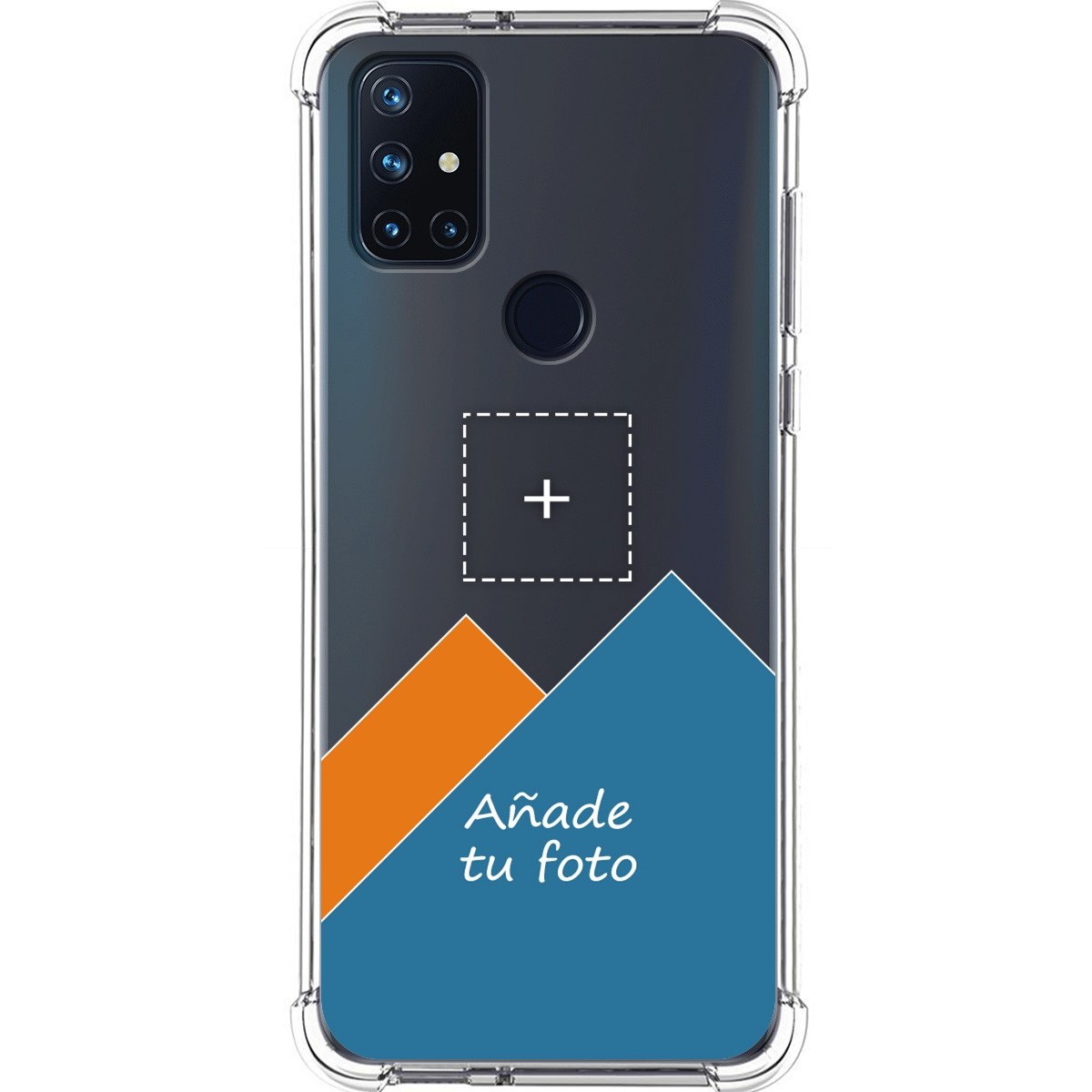 Personaliza tu Funda Silicona Anti-Golpes Transparente con tu Fotografía para OnePlus Nord N10 5G personalizada