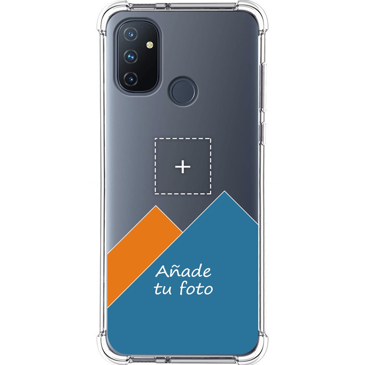 Personaliza tu Funda Silicona Anti-Golpes Transparente con tu Fotografía para OnePlus Nord N100 personalizada