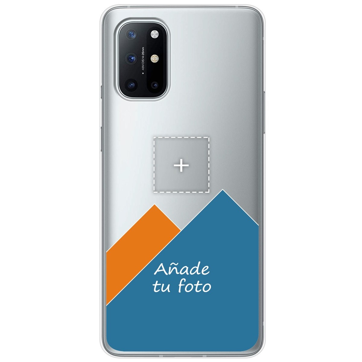 Personaliza tu Funda Gel Silicona Transparente con tu Fotografia para OnePlus 8T 5G dibujo personalizada