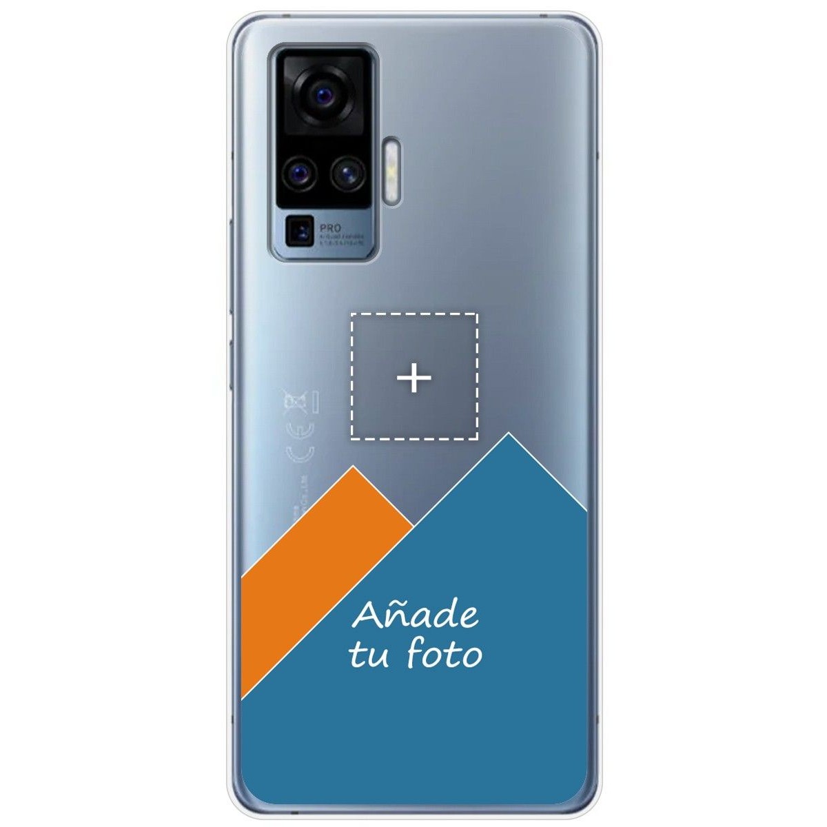Personaliza tu Funda Gel Silicona Transparente con tu Fotografia para Vivo X51 5G dibujo personalizada