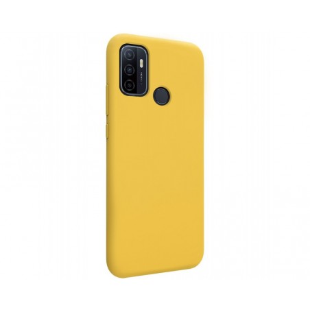 Funda Silicona Líquida Ultra Suave para Oppo A53 / A53s color Amarilla