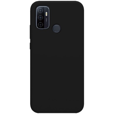 Funda Silicona Líquida Ultra Suave para Oppo A53 / A53s color Negra