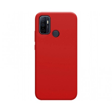 Funda Silicona Líquida Ultra Suave para Oppo A53 / A53s color Roja