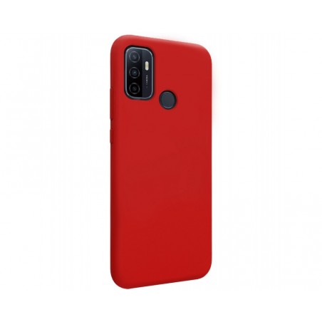 Funda Silicona Líquida Ultra Suave para Oppo A53 / A53s color Roja