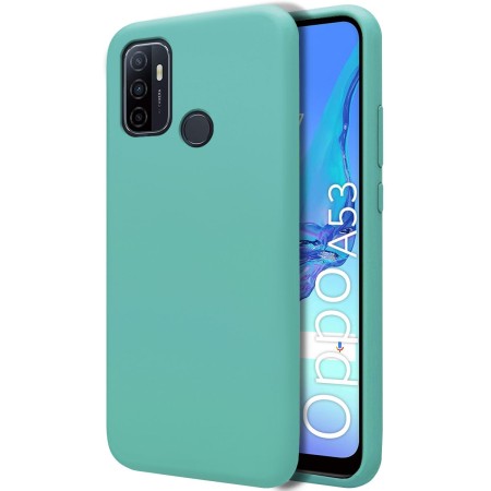 Funda Silicona Líquida Ultra Suave para Oppo A53 / A53s color Verde