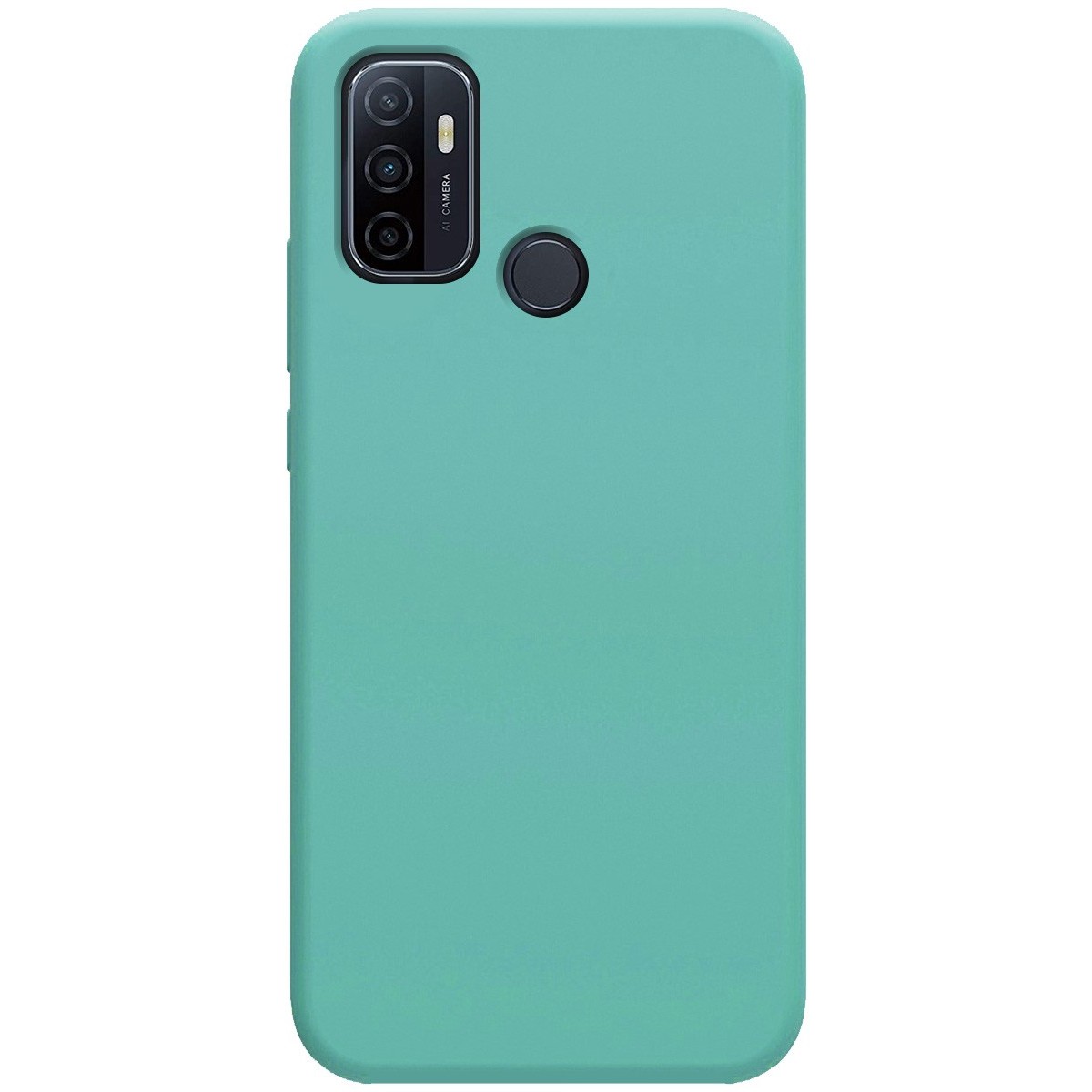 Funda Silicona Líquida Ultra Suave para Oppo A53 / A53s color Verde