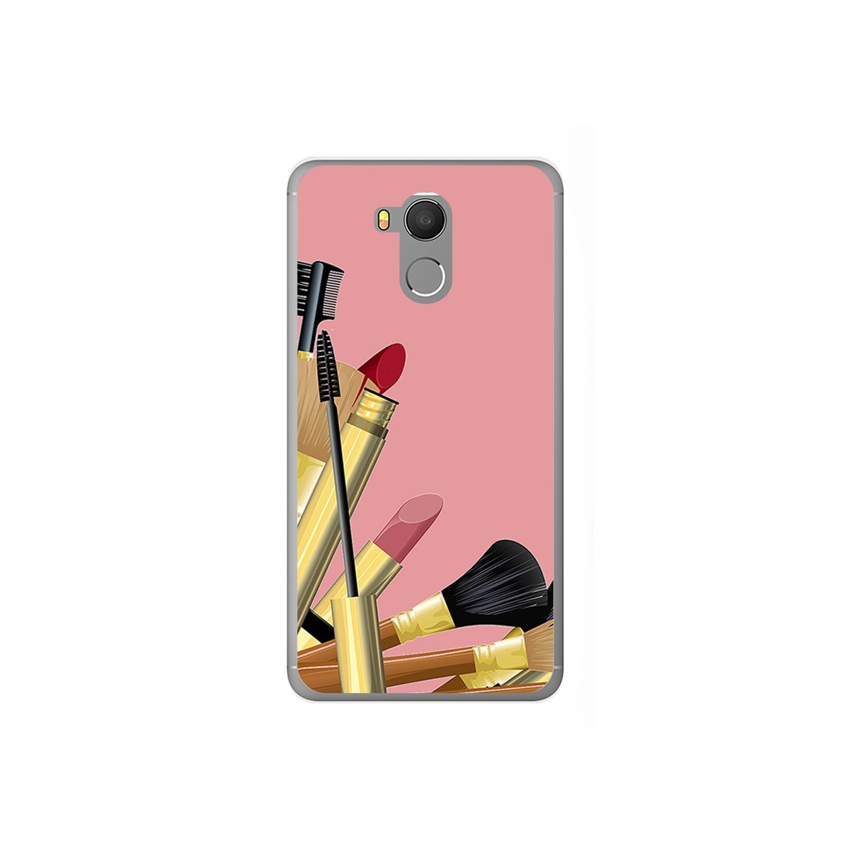 Funda Gel Tpu para Oukitel U15 / U15 Pro Diseño Brochas Dibujos