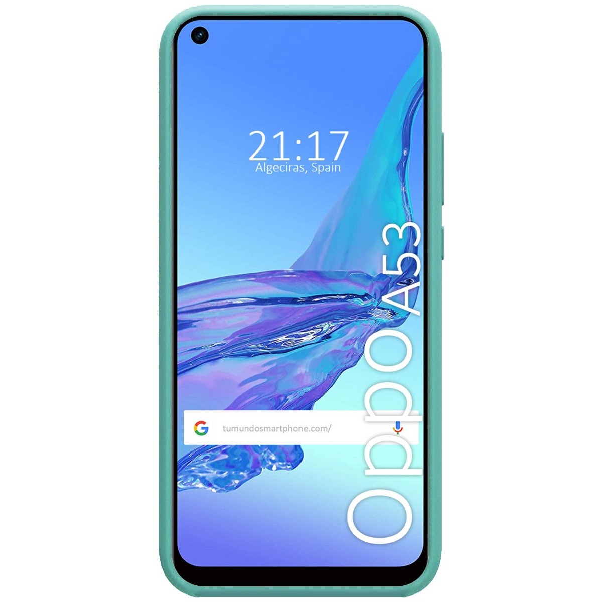 Funda Silicona Líquida Ultra Suave para Oppo A53 / A53s color Verde