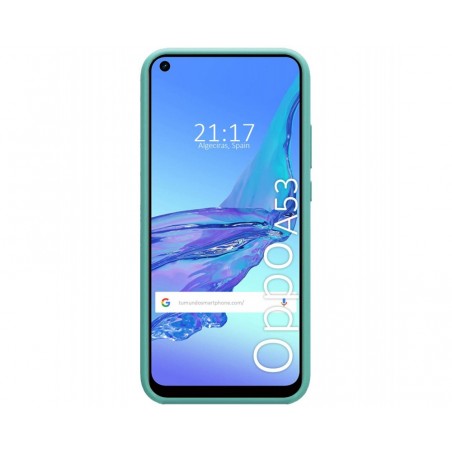 Funda Silicona Líquida Ultra Suave para Oppo A53 / A53s color Verde