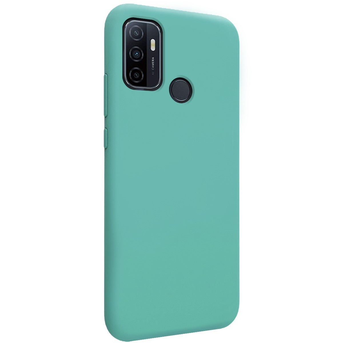 Funda Silicona Líquida Ultra Suave para Oppo A53 / A53s color Verde