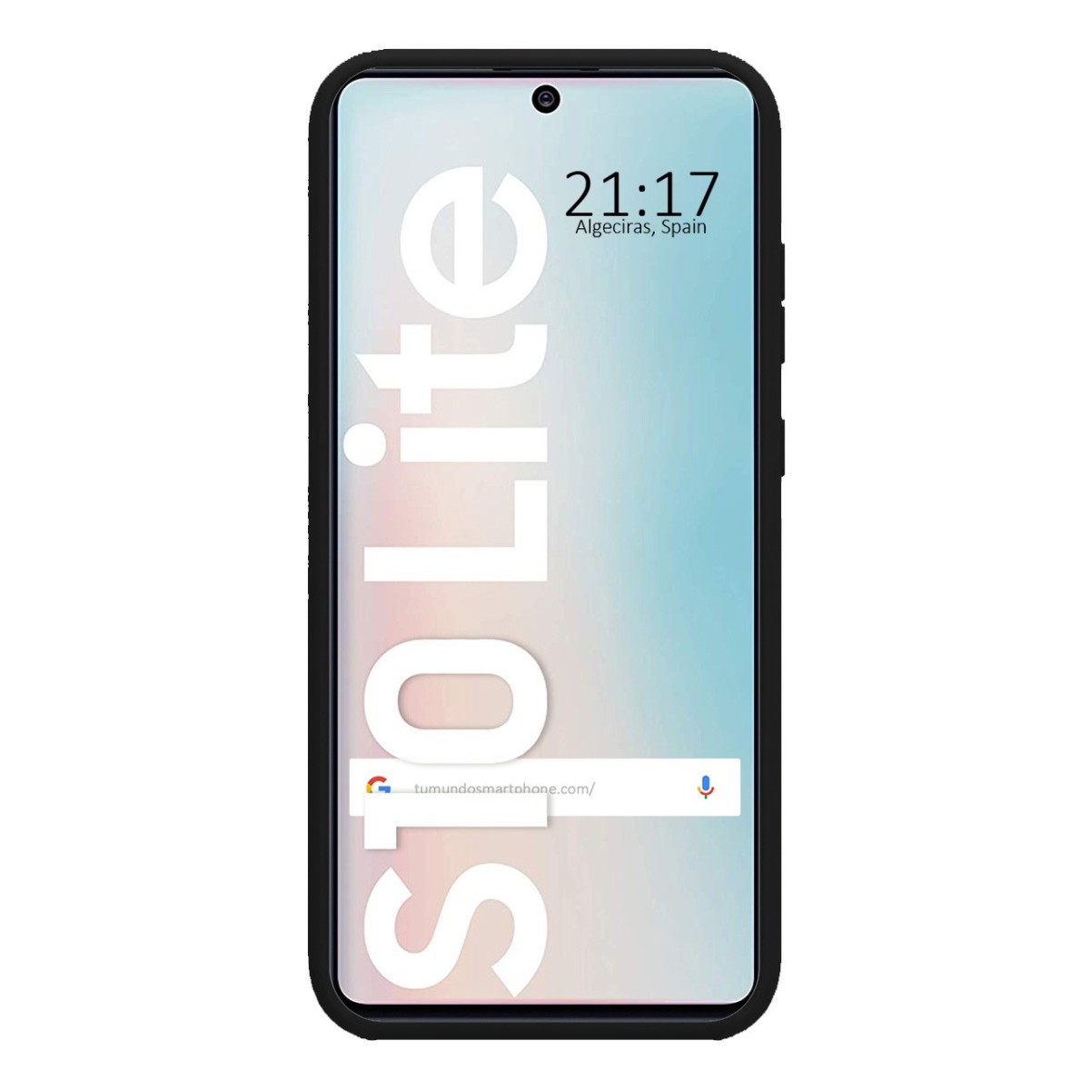 Funda Silicona Líquida Ultra Suave para Samsung Galaxy S10 Lite color Negra