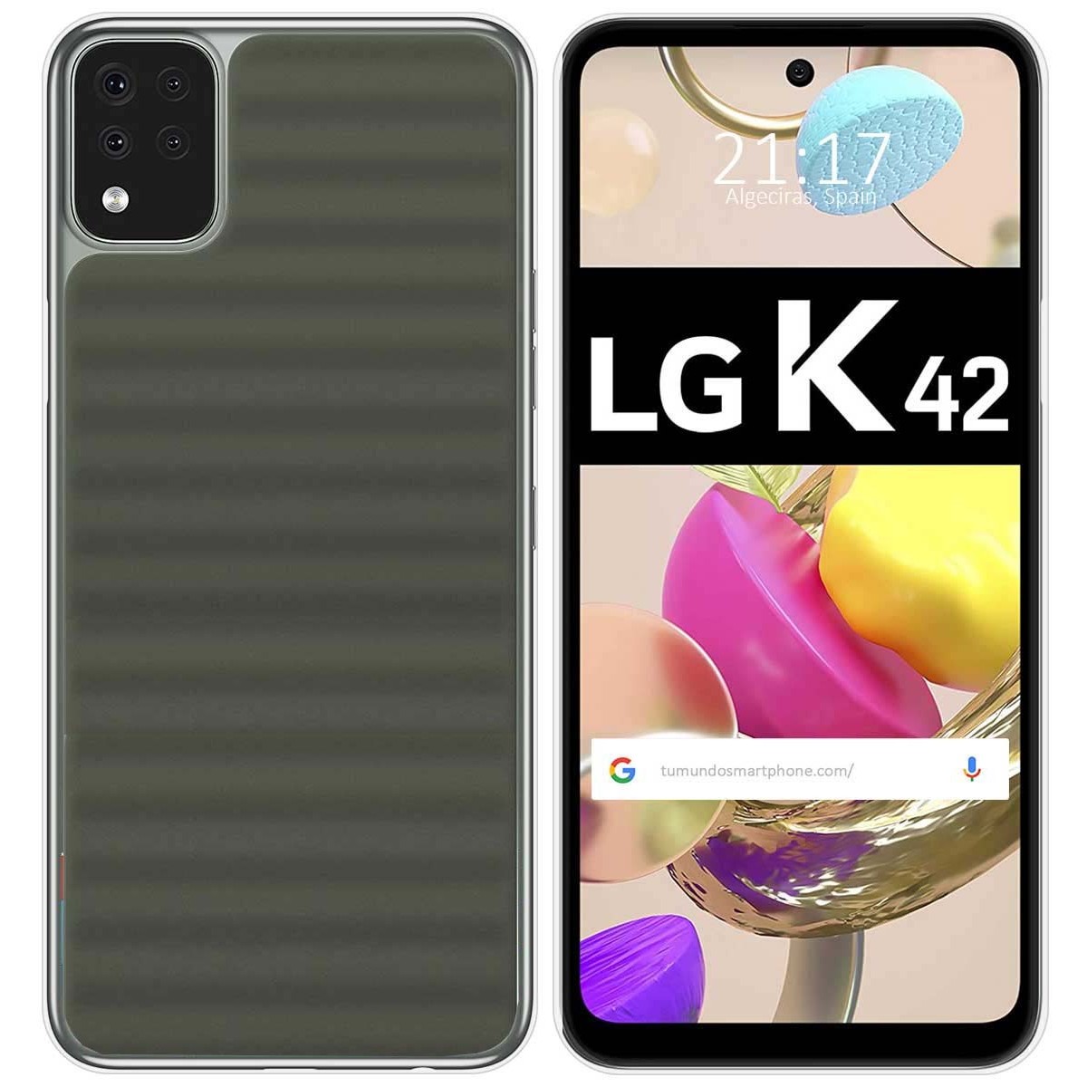 Funda Silicona Gel TPU Transparente para LG K42