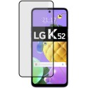 Protector Cristal Templado Completo 5D Full Glue Negro para Lg K52 Vidrio