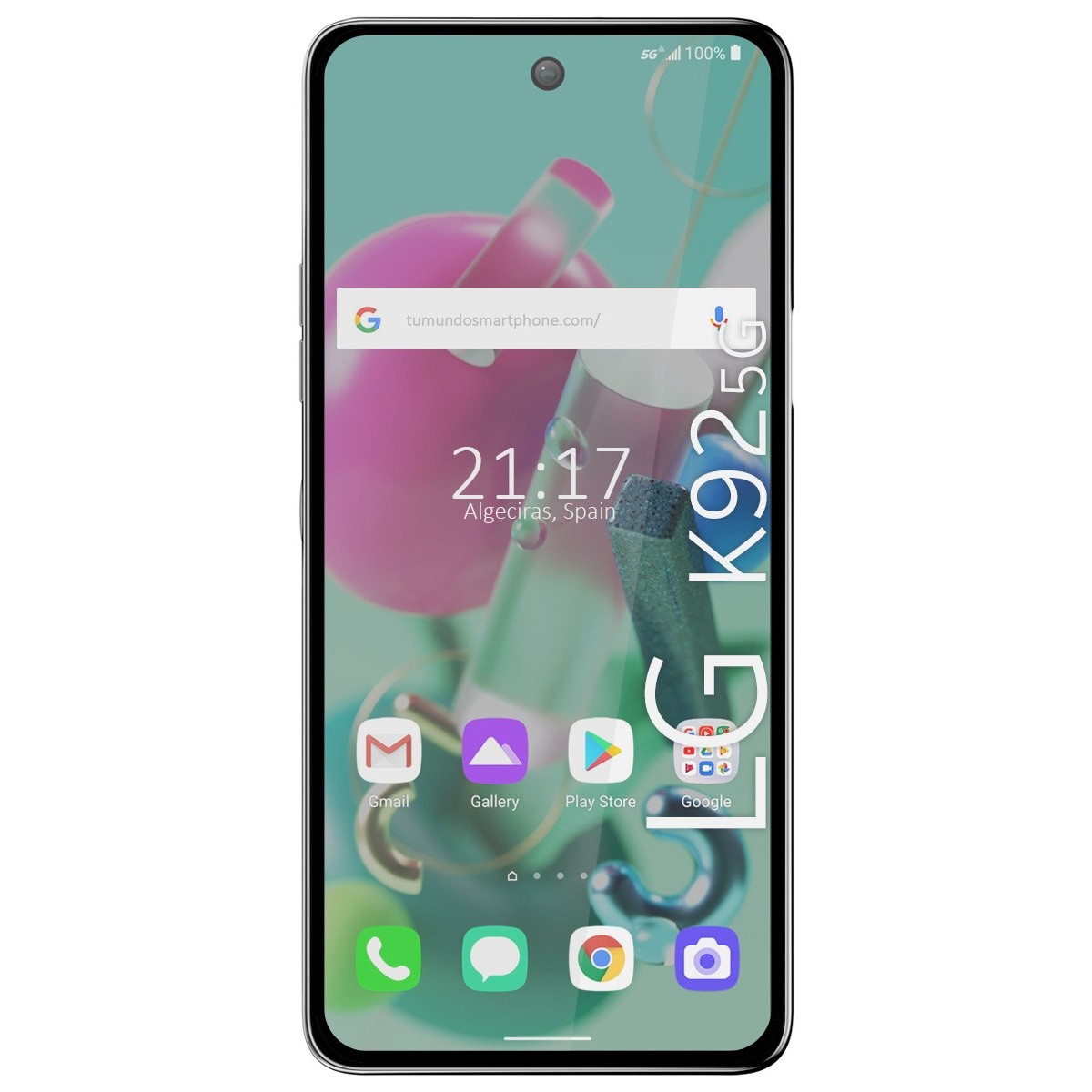 Protector Cristal Templado Completo 5D Full Glue Negro para Lg K92 5G Vidrio