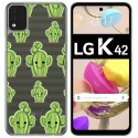 Funda Gel Transparente para LG K42 diseño Cactus Dibujos