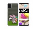 Funda Gel Transparente para LG K42 diseño Conejo Dibujos