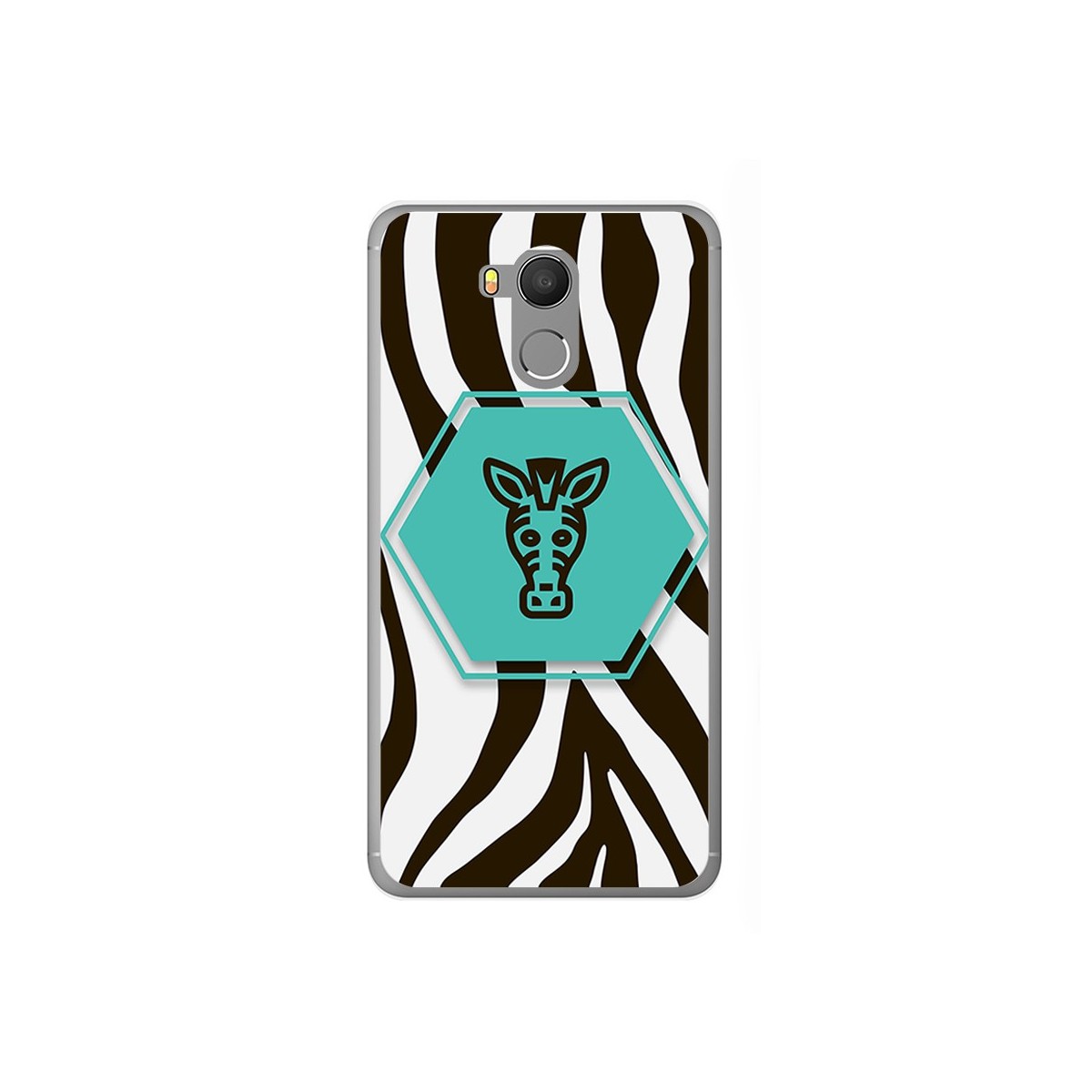 Funda Gel Tpu para Oukitel U15 / U15 Pro Diseño Cebra Dibujos