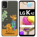 Funda Gel Transparente para LG K42 diseño Jirafa Dibujos