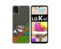Funda Gel Transparente para LG K42 diseño Panda Dibujos