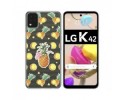 Funda Gel Transparente para LG K42 diseño Piña Dibujos